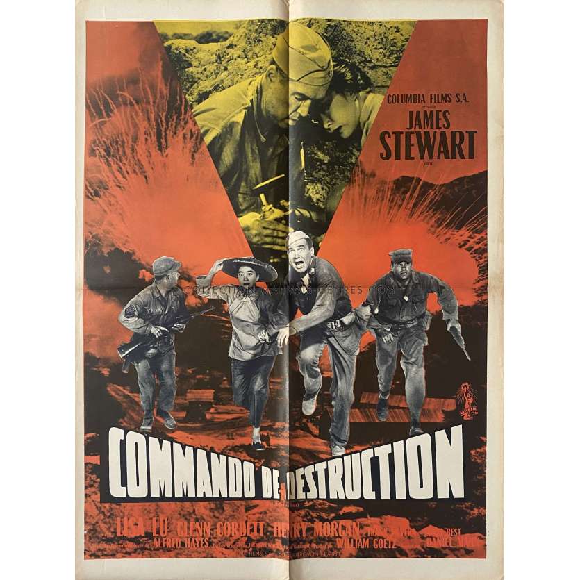 COMMANDO DE DESTRUCTION Affiche de film- 60x80 cm. - 1960 - James Stewart, Daniel Mann