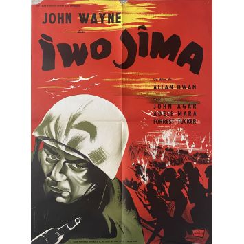 SANDS OF IWO JIMA French Movie Poster- 23x32 in. - 1949 - Allan Dwan, John Wayne