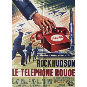 LE TELEPHONE ROUGE Affiche de film- 60x80 cm. - 1963 - Rock Hudson, Delbert Mann