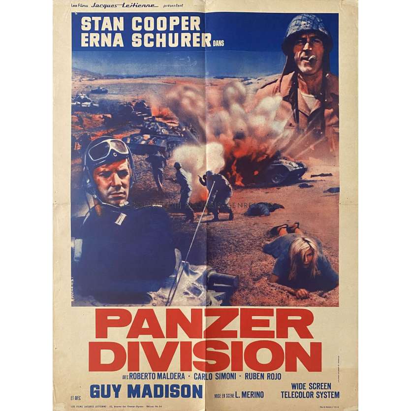 PANZER DIVISION Affiche de film- 60x80 cm. - 1969 - Stelvio Rosi, José Luis Merino