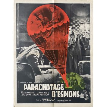 PARACHUTAGE D'ESPIONS Affiche de film- 60x80 cm. - 1960 - Dusan Janicijevic, Frantisek Cáp