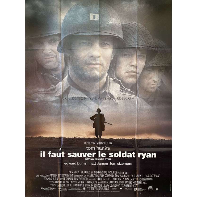 IL FAUT SAUVER LE SOLDAT RYAN Affiche de film- 120x160 cm. - 1998 - Tom Hanks, Steven Spielberg