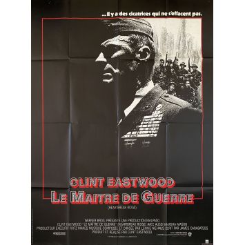 HEARTBREAK RIDGE French Movie Poster- 47x63 in. - 1986 - Clint Eastwood, Mario Van Peebles