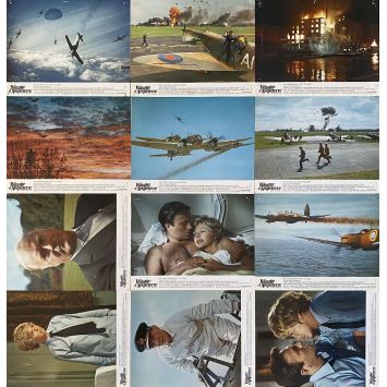 THE BATTLE OF BRITAIN French Lobby Cards x12 - set A - 9x12 in. - 1969 - Guy Hamilton, Michael Caine