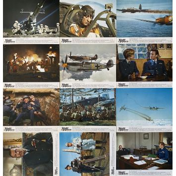 THE BATTLE OF BRITAIN French Lobby Cards x12 - set B - 9x12 in. - 1969 - Guy Hamilton, Michael Caine