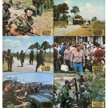 OPERATION LEOPARD French Lobby Cards x6 - 9x12 in. - 1980 - Raoul Coutard, Bruno Cremer
