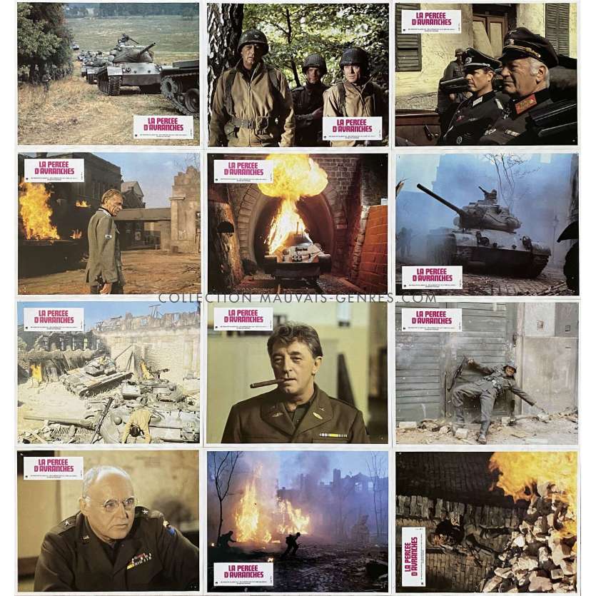 LA PERCEE D'AVRANCHES Photos de film x12 - 24x30 cm. - 1979 - Richard Burton, Andrew V. McLaglen