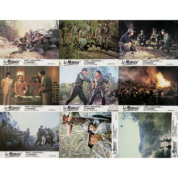 GO TELL THE SPARTANS French Lobby Cards x9 - 9x12 in. - 1978 - Ted Post, Burt Lancaster