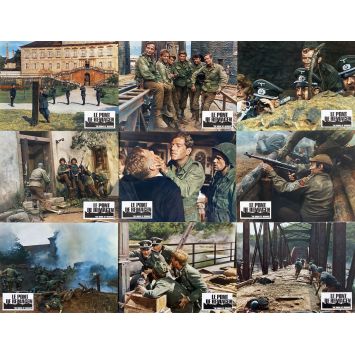 THE BRIDGE OF REMAGEN French Lobby Cards x9 - set B - 9x12 in. - 1969 - John Guillermin, George Segal