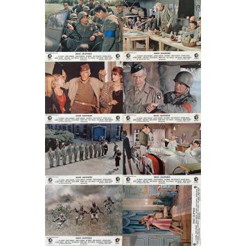 DIRTY DOZEN French Lobby Cards x8 - 10x12 in. - 1967 - Robert Aldrich, Lee Marvin