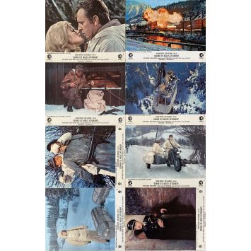 WHERE EAGLES DARE French Lobby Cards x8 - set A - 9x12 in. - 1968 - Brian G. Hutton, Clint Eastwood