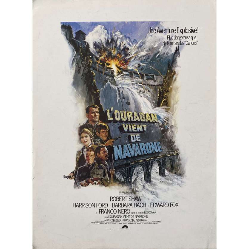 L'OURAGAN VIENT DE NAVARONE Synopsis 2p - 24x30 cm. - 1978 - Harrison Ford, Guy Hamilton