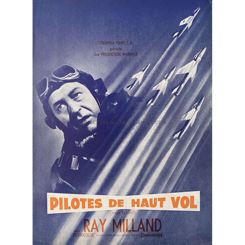 HIGH FLIGHT French Herald/Trade Ad 2p - 10x12 in. - 1957 - John Gilling, Ray Milland