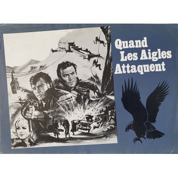 WHERE EAGLES DARE French Herald/Trade Ad 4p - 10x12 in. - 1968 - Brian G. Hutton, Clint Eastwood