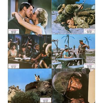 FIRST TO FIGHT French Lobby Cards x6 - set A - 9x12 in. - 1967 - Christian Nyby, Chad Everett