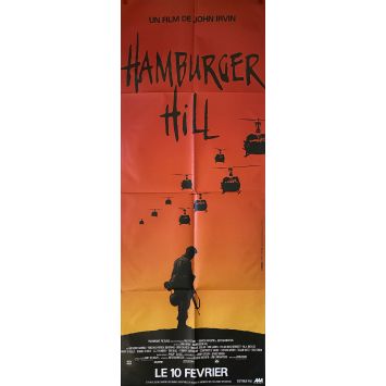 HAMBURGER HILL French Movie Poster- 23x63 in. - 1987 - John Irvin, Don Cheadle