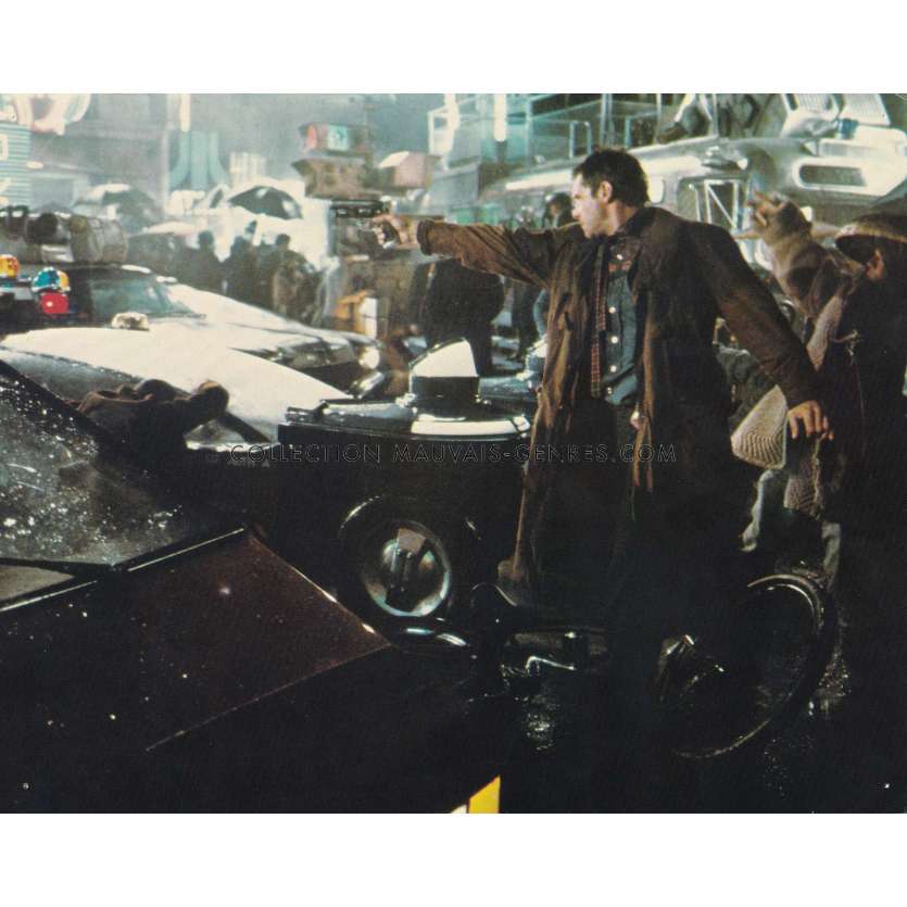 BLADE RUNNER Original Lobby Card N04 - DeLuxe - 8x10 in. - 1982 - Ridley Scott, Harrison Ford