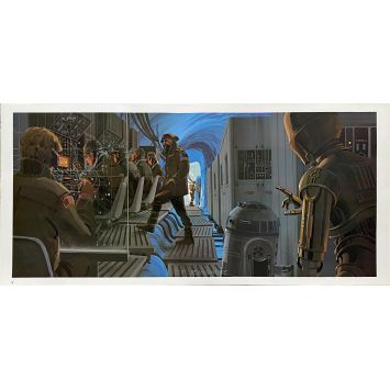 STAR WARS - EMPIRE STRIKES BACKArtwork Print N02 - 10x21 in. - 1980 - George Lucas, Harrison Ford