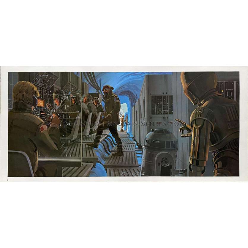 STAR WARS - L'EMPIRE CONTRE ATTAQUE Artwork N02 - 25x53 cm. - 1980 - Harrison Ford, George Lucas