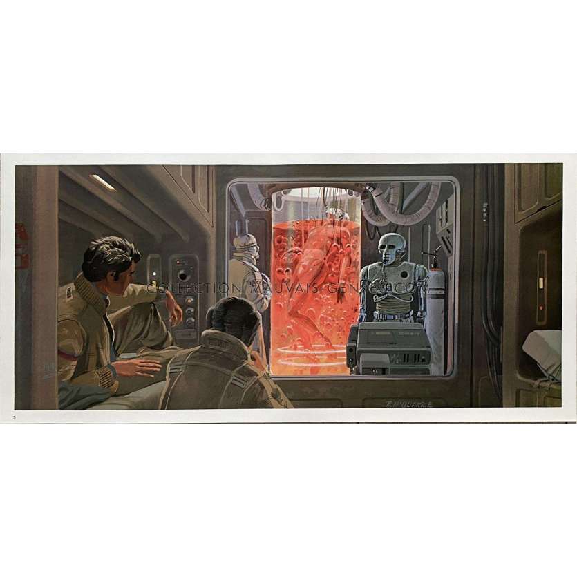 STAR WARS - L'EMPIRE CONTRE ATTAQUE Artwork N05 - 25x53 cm. - 1980 - Harrison Ford, George Lucas