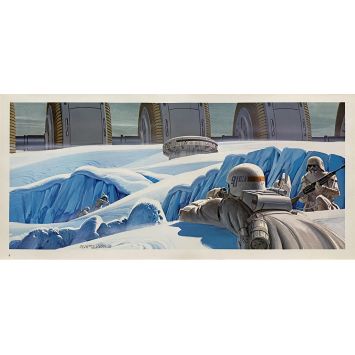 STAR WARS - L'EMPIRE CONTRE ATTAQUE Artwork N06 - 25x53 cm. - 1980 - Harrison Ford, George Lucas