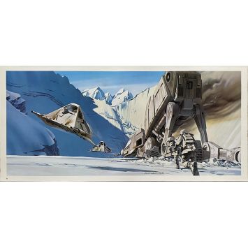 STAR WARS - L'EMPIRE CONTRE ATTAQUE Artwork N11 - 25x53 cm. - 1980 - Harrison Ford, George Lucas