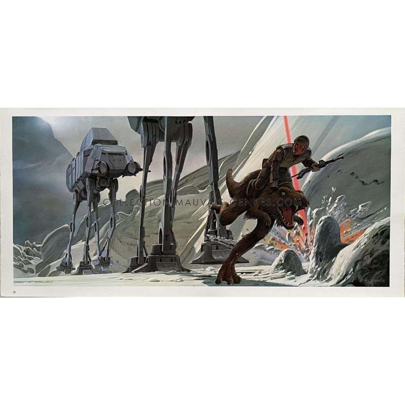 STAR WARS - L'EMPIRE CONTRE ATTAQUE Artwork N12 - 25x53 cm. - 1980 - Harrison Ford, George Lucas