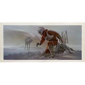 STAR WARS - L'EMPIRE CONTRE ATTAQUE Artwork N13 - 25x53 cm. - 1980 - Harrison Ford, George Lucas