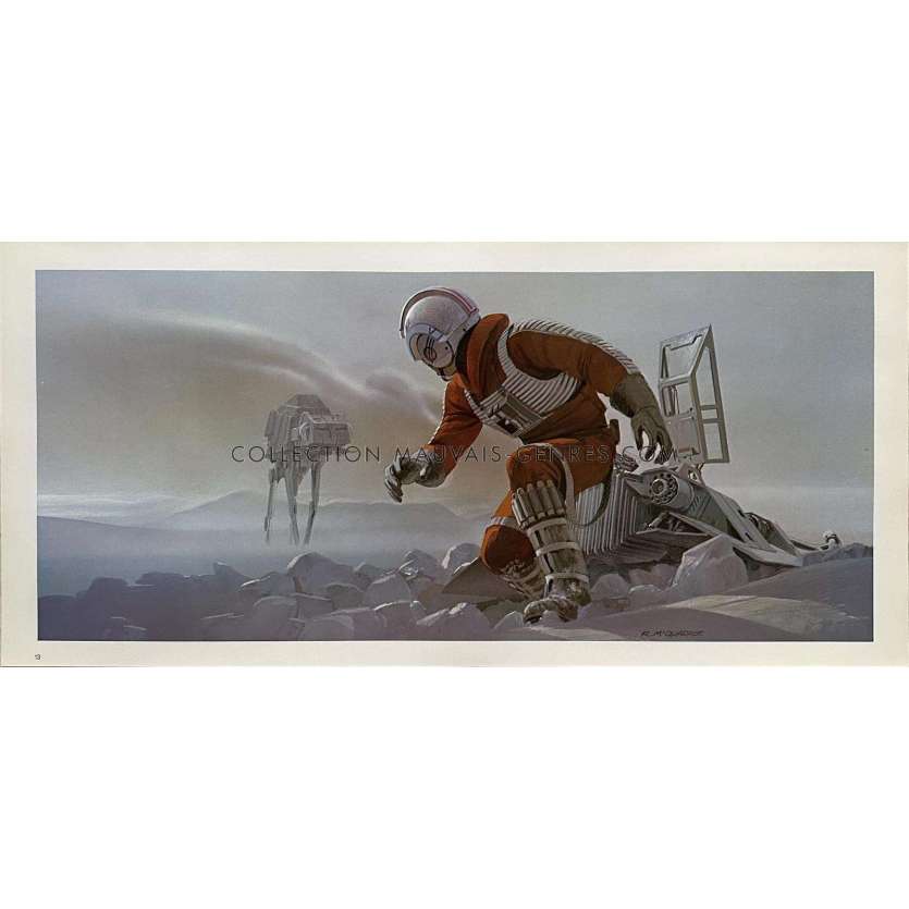 STAR WARS - L'EMPIRE CONTRE ATTAQUE Artwork N13 - 25x53 cm. - 1980 - Harrison Ford, George Lucas
