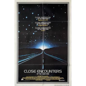 RENCONTRES DU TROISIEME TYPE Affiche de film- 69x104 cm. - 1977 - Richard Dreyfuss, Steven Spielberg