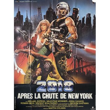 2019 AFTER THE FALL OF NEW YORK French Movie Poster- 47x63 in. - 1983 - Sergio Martino, George Eastman