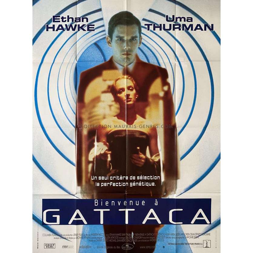 BIENVENUE A GATTACA Affiche de film- 120x160 cm. - 1997 - Ethan Hawke, Andrew Niccol