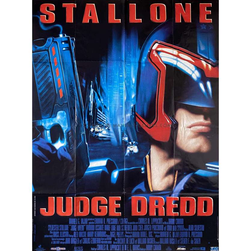 JUDGE DREDD French Movie Poster- 47x63 in. - 1995 - Danny Cannon, Sylvester Stallone