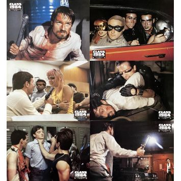 CLASS OF 1984 French Lobby Cards x6 - Set A - 9x12 in. - 1982 - Mark Lester, Perry King