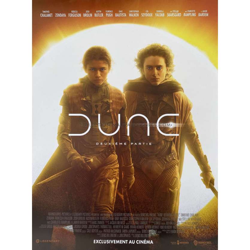 DUNE 2 Affiche de film- 40x54 cm. - 2024 - Timothée Chalamet, Denis Villeneuve