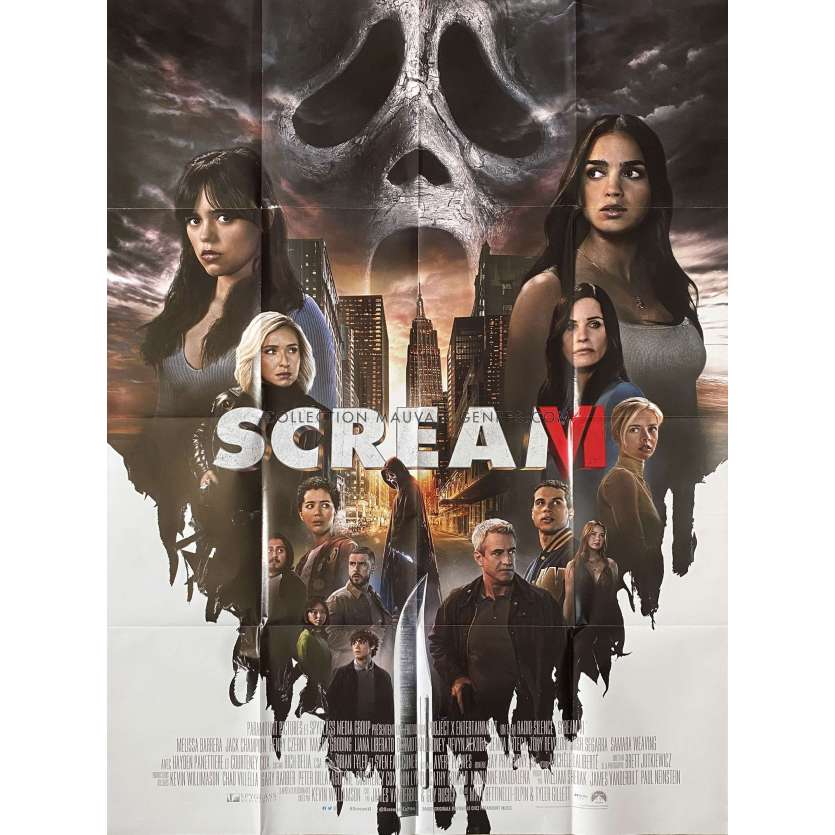 SCREAM 6 Affiche de film- 120x160 cm. - 2023 - Courteney Cox, Matt Bettinelli-Olpin