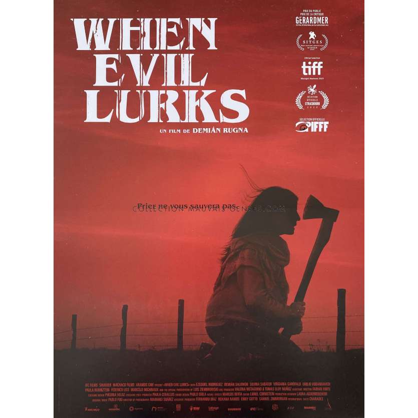 WHEN EVIL LURKS Affiche de film- 40x54 cm. - 2023 - Ezequiel Rodríguez, Demián Rugna