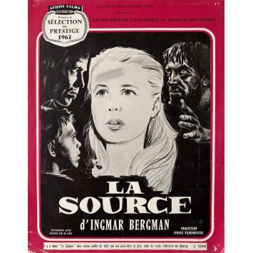 LA SOURCE Synopsis 4p - 24x30 cm. - 1960 - Max von Sydow, Ingmar Bergman