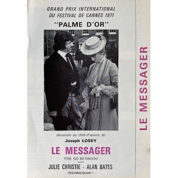 LE MESSAGER Synopsis 4p - 16x24 cm. - 1971 - Julie Christie, Joseph Losey