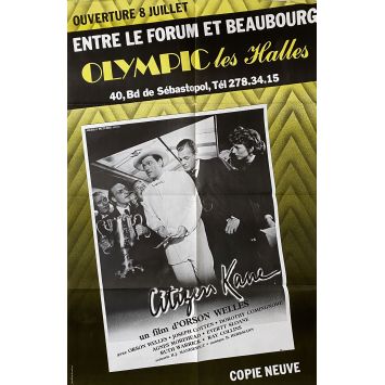 CITIZEN KANE French Movie Poster- 32x47 in. - 1941/R1980 - Orson Welles, Joseph Cotten