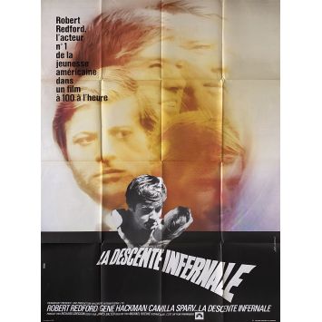 LA DESCENTE INFERNALE Affiche de film- 120x160 cm. - 1969 - Robert Redford, Michael Ritchie