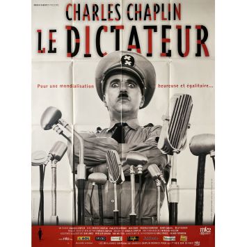 LE DICTATEUR Affiche de film- 120x160 cm. - 1940/R1990 - Paulette Goddard, Charles Chaplin