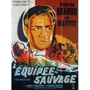 THE WILD ONE French Movie Poster- 47x63 in. - 1953 - Laslo Benedek, Marlon Brando