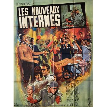 THE NEW INTERNS French Movie Poster- 47x63 in. - 1964 - John Rich, Michael Callan