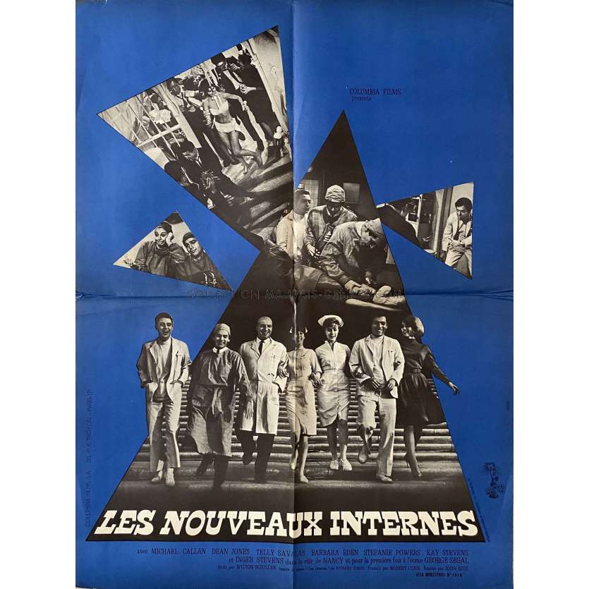 THE NEW INTERNS French Movie Poster- 23x32 in. - 1964 - John Rich, Michael Callan