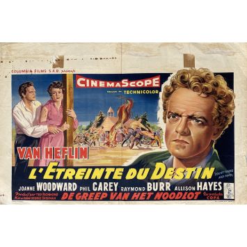 COUNT THREE AND PRAY Belgian Movie Poster- 14x21 in. - 1955 - George Sherman, Van Heflin