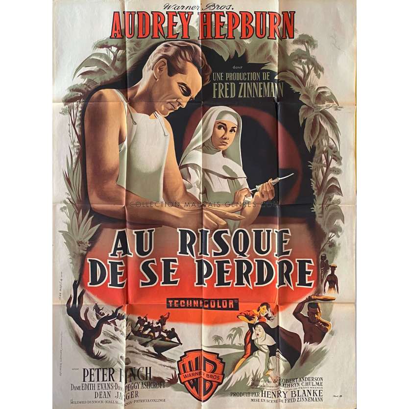 THE NUN'S STORY French Movie Poster 47x63 '59 Audrey Hepburn