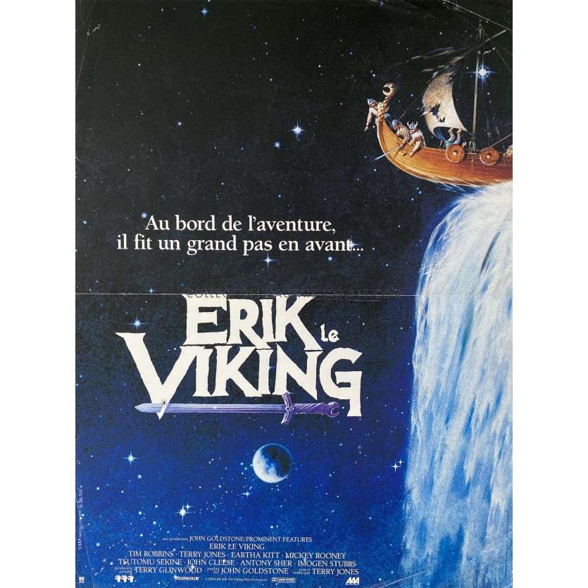 ERIK THE VIKING French Movie Poster- 15x21 in. - 1989 - Terry Jones, Tim Robbins