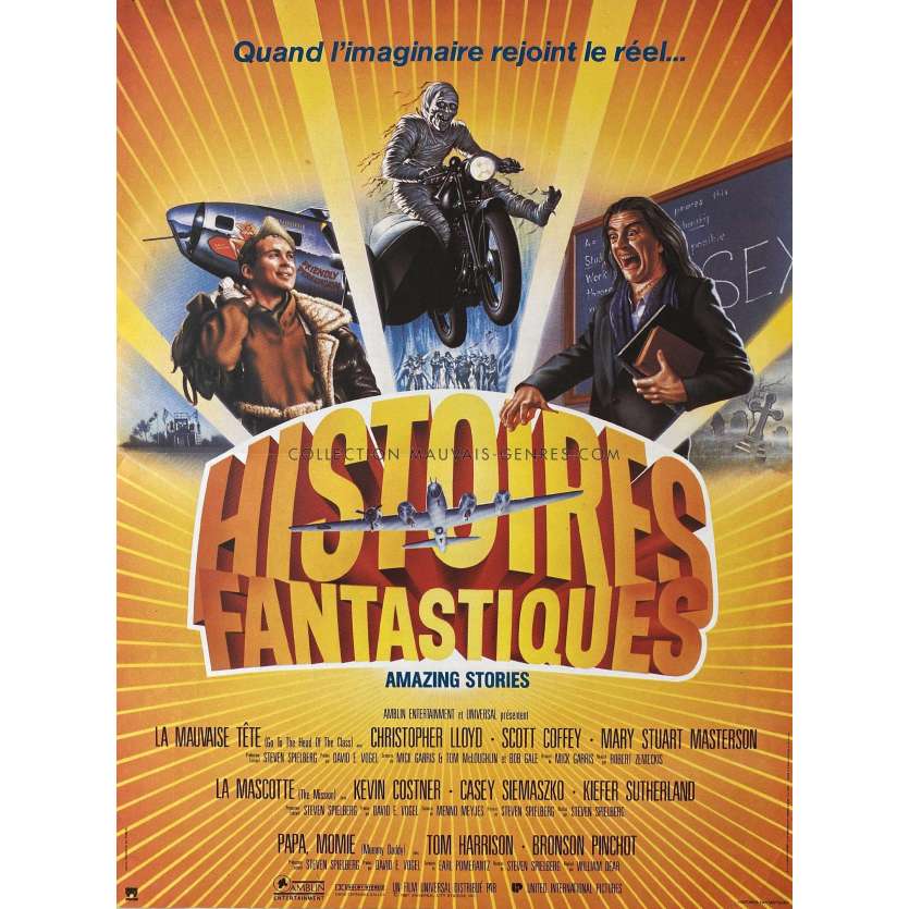 AMAZING STORIES French Movie Poster- 15x21 in. - 1985 - Steven Spielberg, Harvey Keitel