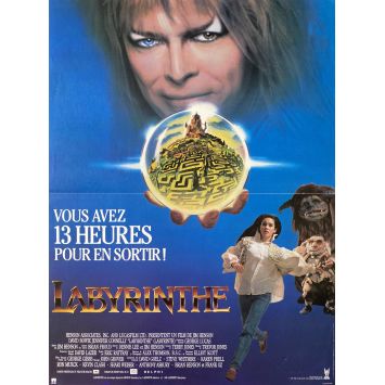 LABYRINTH French Movie Poster- 15x21 in. - 1986 - Jim Henson, David Bowie